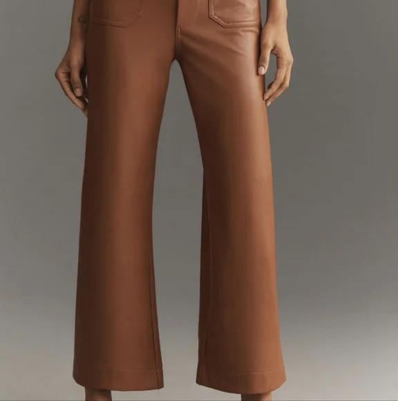 Anthropologie Maeve The Colette Faux leather pants Size 30 - Picture 2 of 9